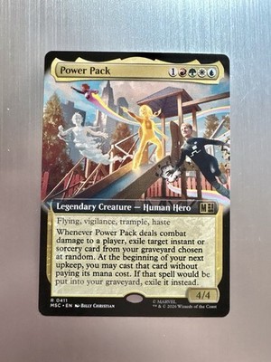 Power Pack - 411 - MTG: Marvel Super Heroes - Extended Art - Rare - Regular