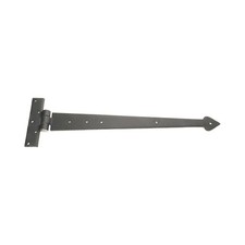 T Hinge 18” Arrow End Hand Forged Iron Black Beeswax Wooden Gate Shed Door Hinge
