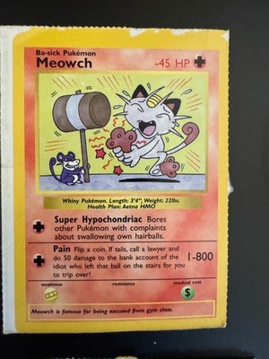 Pukemon Cards Mad Magazine Parody Cards 1999 rare