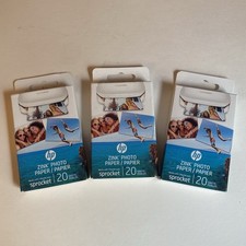 HP Zink Photo Paper Sprocket 3 Boxes NEW 60 S...