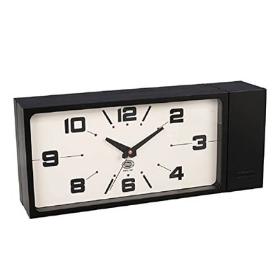 Dulton Double Face Wanduhr Magnet Typ H21-0362BK Rechteck Schwarz Japan