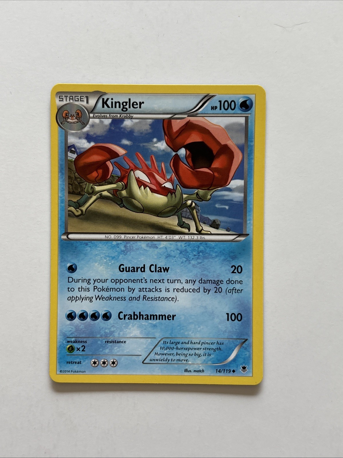 Kingler XY Phantom Forces Pokemon NM  14/119