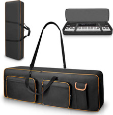 88 Key Keyboard Case,Soft Padded Portable Electric Piano Keyboard Gig Bag with H
