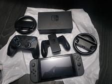 Nintendo Switch Console Bundle – Grey Joy-Cons + Dock + Extras (See Photos)