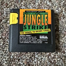 Jungle Strike Sega Genesis 1993 EA Cartridge Only Tested Electronic Arts