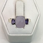 STUNNING .925 Vintage Sterling Silver Estate Ring Size 7 with Pink Stone