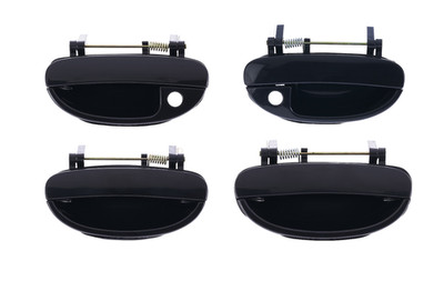 4pcs Smooth Black Outer Door Handle for Daewoo Nubira J100/J150 97-03