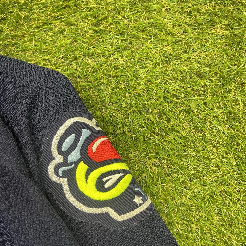 Vintage Columbus Blue Jackets Jersey Mens Large NHL Stinger KOHO Maska Air Knit - Image 4 of 4