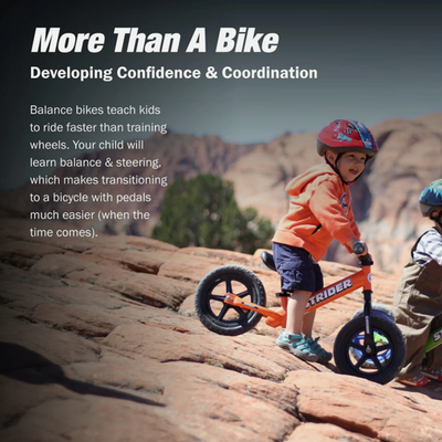 Strider 12” Sport Bike, Orange - Balance Bicycle for Kids 1 to 5