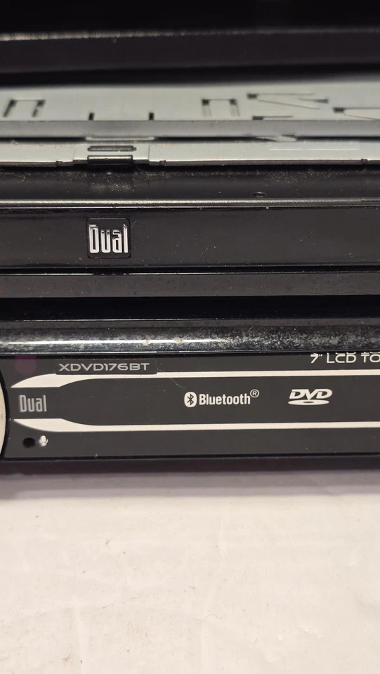 Dual XDVD176BT DVD Media Receiver 7in Touch LCD Bluetooth Single DIN AUX USB - Image 3 of 4