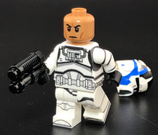 501st Clone Trooper Custom Printed on official LEGO Star Wars W/CAC helmet