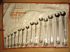Vintage Truecraft 14 Piece Combination Wrench Set Sizes38 To 1-14 Bo14r