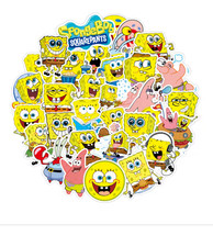 PEGATINAS BOB ESPONJA-PACK DE 50 PEGATINAS-ENVÍO GRATUITO AL DÍA SIGUIENTE