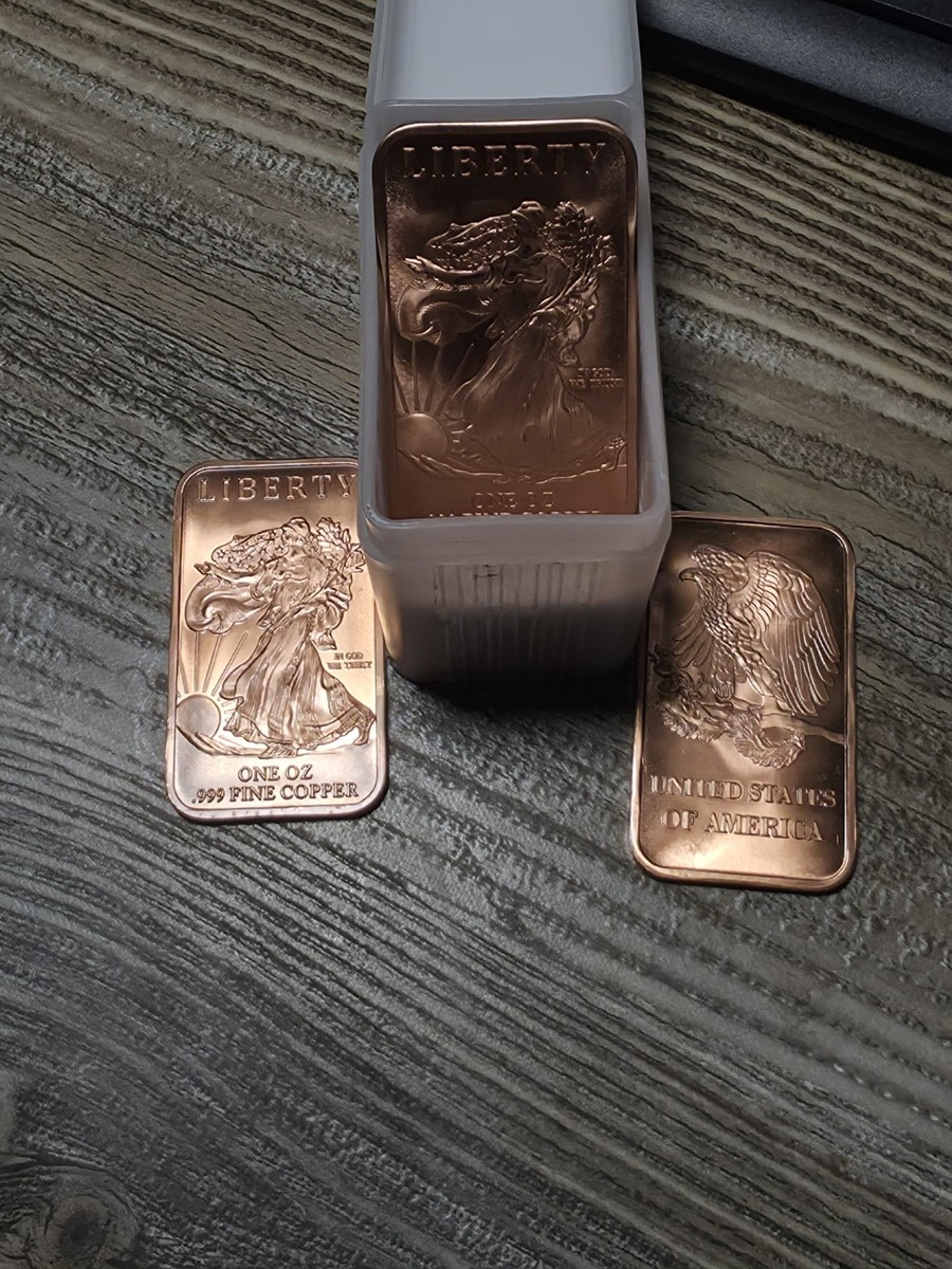20 Pack – 1 oz Walking Liberty .999 Fine Copper Bars | eBay