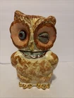 Vintage 1940's Original Shawnee Pottery Winking Owl Cookie Jar USA- Great Cond.