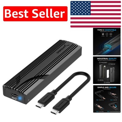 Sleek USB 3.2 Gen 2 NVMe Enclosure: Fast Tool-Free Installation for 8TB SSDs