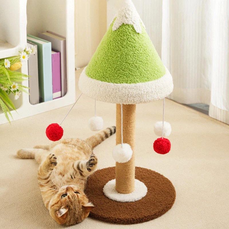 Cat Scratching Post with Interactive Ball