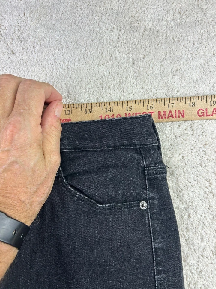 Mudd 牛仔裤女式 15 黑色高腰紧身弹力牛仔 FLX 裤 Kohl's — 第 3/4 张图片