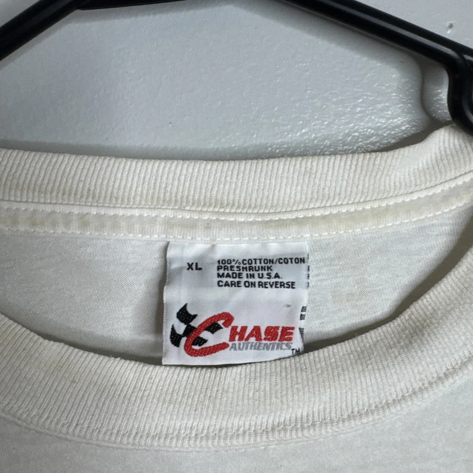 Vintage Dale Earnhardt Jr. Budweiser NASCAR Racing Chase T-Shirt Sz XL Outlaw - Image 3 of 4