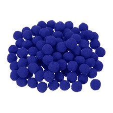 Pom Felt Balls Felting Fabric 2.5cm 25mm Dark Blue for Crafts DIY, Pack of 100