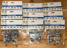 321 Party Confetti Flag Pennant Banner 5 ft Old East Main Co.  #21003 Lot of 9