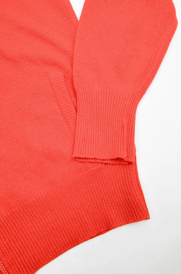 Cárdigan Fedeli rojo cachemir con cremallera - Hecho en Italia - Talla IT50 - Imagen 4 de 4