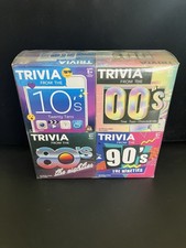 Trivia Card Game 80's 90's 00's 10's 4-in-1 Decades Trivia Fun 160 Cards - NEW 