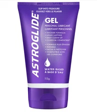 Astroglide Water-Based Lube (4oz), Gentle, Long-Lasting, Safe for Toys