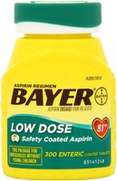 4 Bottle Bayer Low Dose 81mg Daily Aspirin Regimen 300 Enteric Coated Tablets Ea on sale 4 Bottle Bayer Low Dose 81mg Daily Aspirin Regimen 300 Enteric Coated Tablets Ea on sale