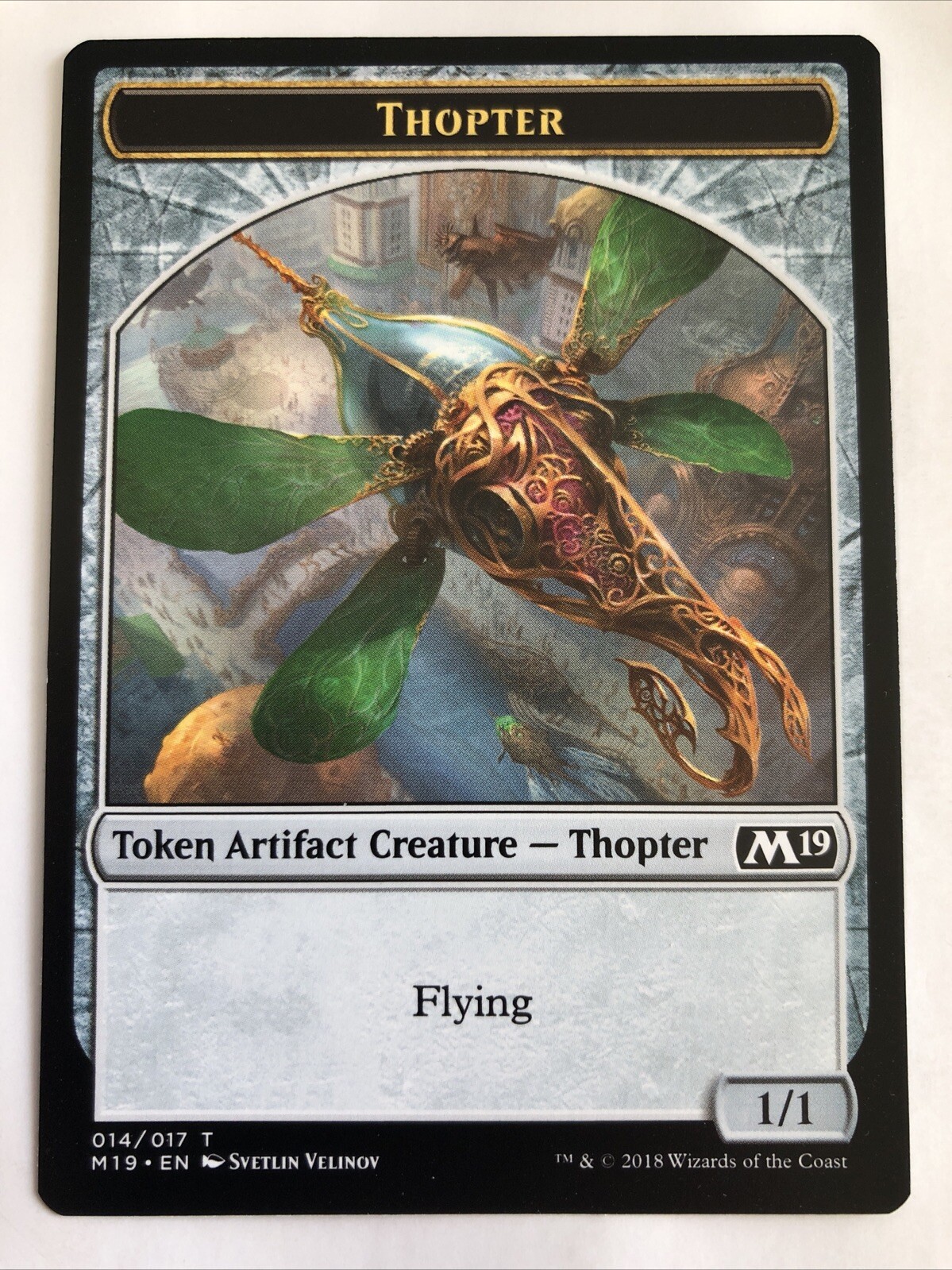 MTG Core Set 2019 Thopter Token 014/017 NM