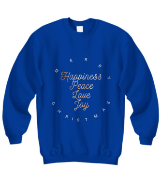 Merry Christmas Happiness Sweatshirt, Christmas Sweater, Holiday Sweatshirt Tee,