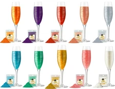 Premium Edible Glitter for Drinks & Cocktails Drink Shimmer Powder | 14 Colours