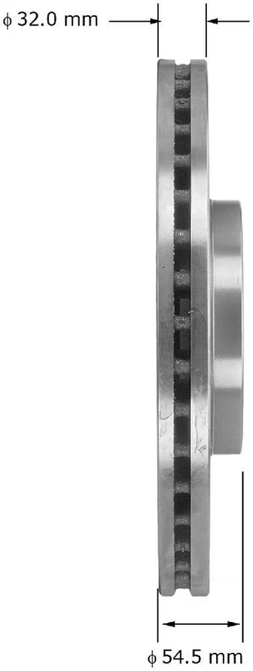 Rotor de freno de disco compatible con Mercedes-Benz GL450 GL550 ML550 BENDIX 2006-2012 Foto 3 de 3