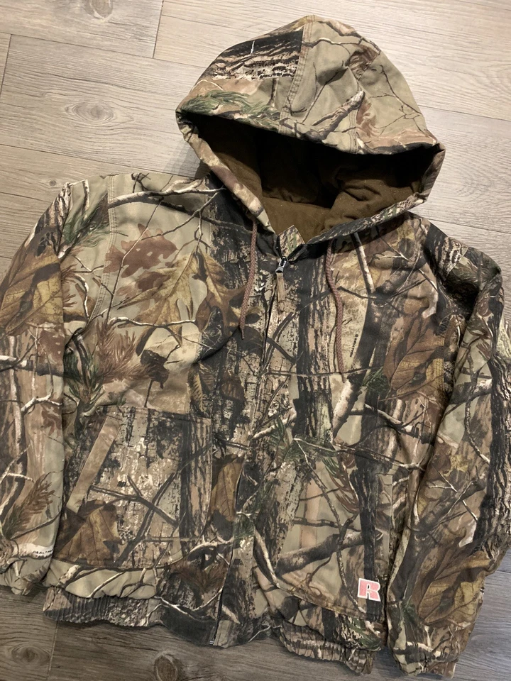 Russell Athletic Outdoors Jacket Womens Size M Camo Realtree Drystalker Hunting - Image 2 of 4