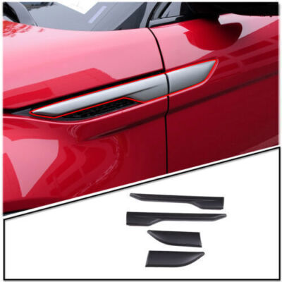 For LR Range Rover Evoque 2012-18 Matte Black Fender Side Air Vent Cover Trim