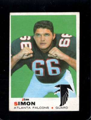 1969 TOPPS #184 JIM SIMON VGEX FALCONS *X72064