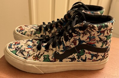 Vans Mens SZ 6.5 Skater Skate Shoe High Top Marvel Heroes EUC HTF Avengers‎ Shoe Vans Sk8-hi Reissue x Marvel comics  main image 4