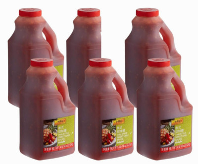Lee Kum Kee Thai Style Sweet Chili Sauce 4lbs11oz ( Pack of 6 ) ~08/2027