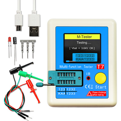 Transistor Meter -T7 Multi-Function Capacitance Resistance Tester Full O2V1