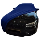 Indoor car cover fits BMW M5 (F90) bespoke Le Mans Blue cover With mirrorpockets