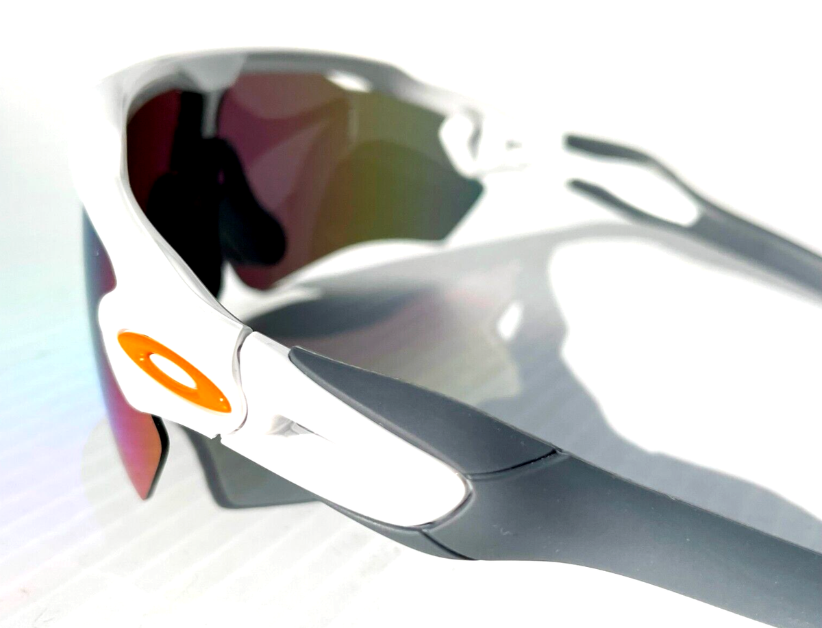 Oakley RADAR EV PATH White and Orange w POLARIZED Galaxy Jade Lens