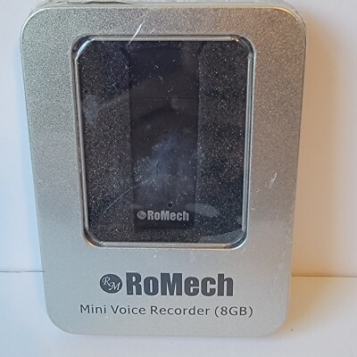 ROMECH 8GB Mini Portable Rechargeable Voice Digital Recorder Black