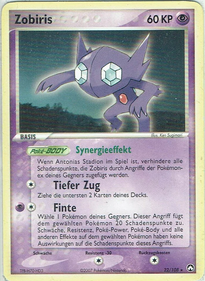 Carte Pokémon Trading EX Power Keepers N° 22/108 Zobiris Allemand - Photo 1/1