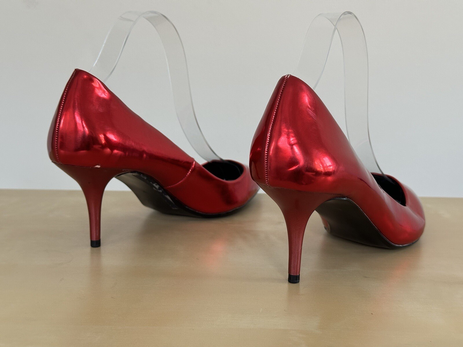 Zara Basic Collection Metallic Red Pump Women's S… - image 5