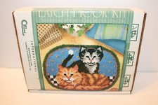 Natura Latch Hook Kit CUDDLY KITTENS Caron International Crafts R703, Open