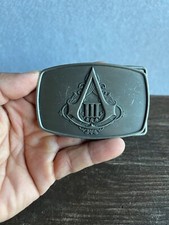 Assassins Creed Belt Buckle III 3 Limited Collector's Edition Silver Tone Logo