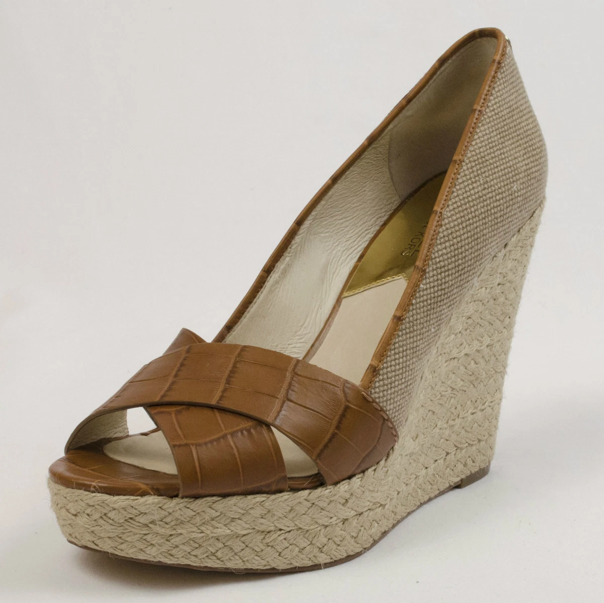 Ascensor Evacuación Aventurero 10M MICHAEL KORS CASSANDRA WEDGE HEMP OPEN TOE WOMENS SANDALS SHOES | eBay