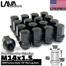 24x Black 14x1.5 XL OEM Factory Lug Nut | GMC Sierra 1500 Suburban Yukon Canyon