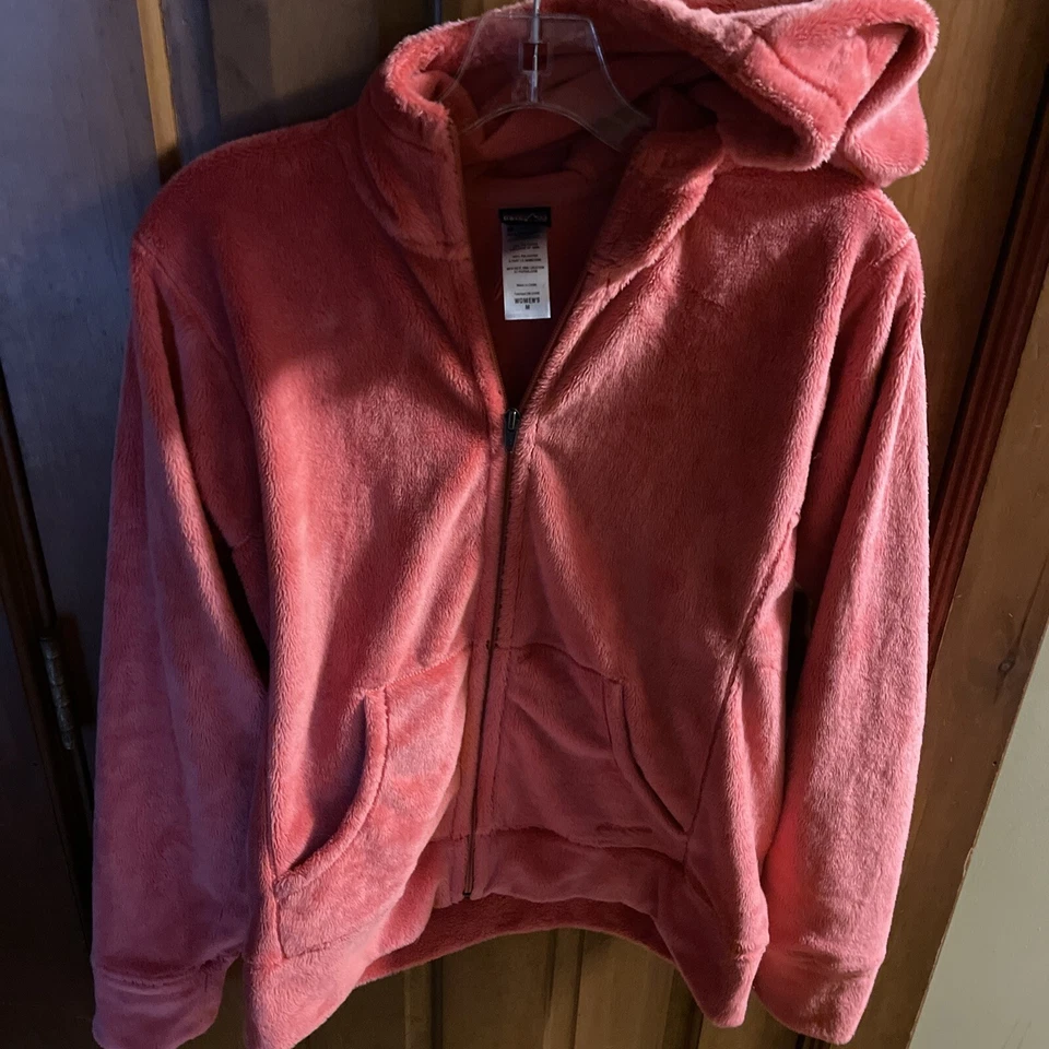 Patagonia Retro Pile Fleece Full  Zip Womens Coral, Medium - Image 3 of 4