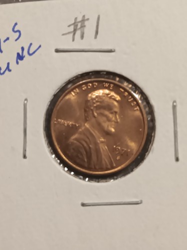 1971-S Gem BU Lincoln Cent *****error *** Rotated Die 🔥  - Picture 1 of 17
